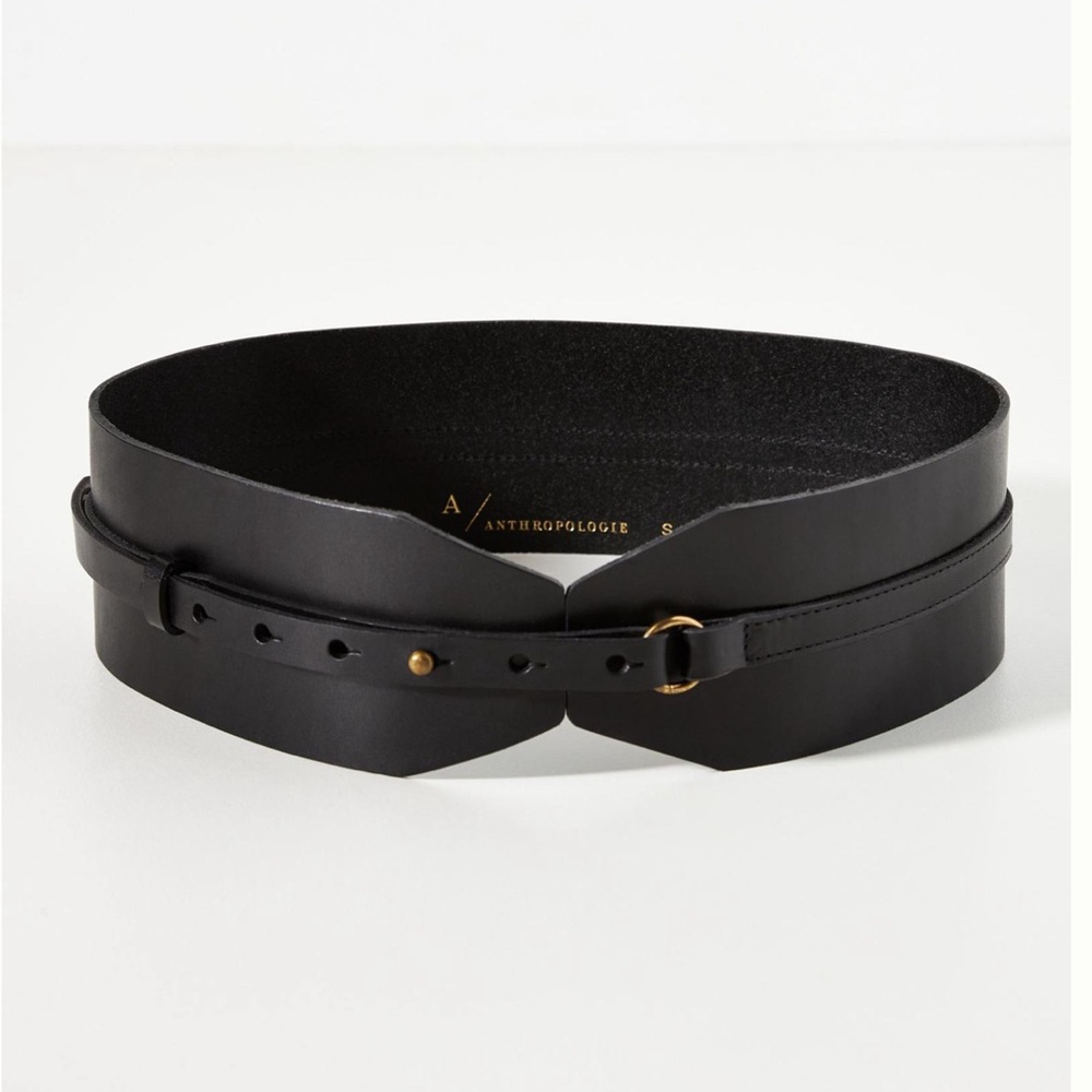 Anthropologie Leather Corset Belt 3X
